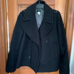 J.Crew wool pea coat sz 10